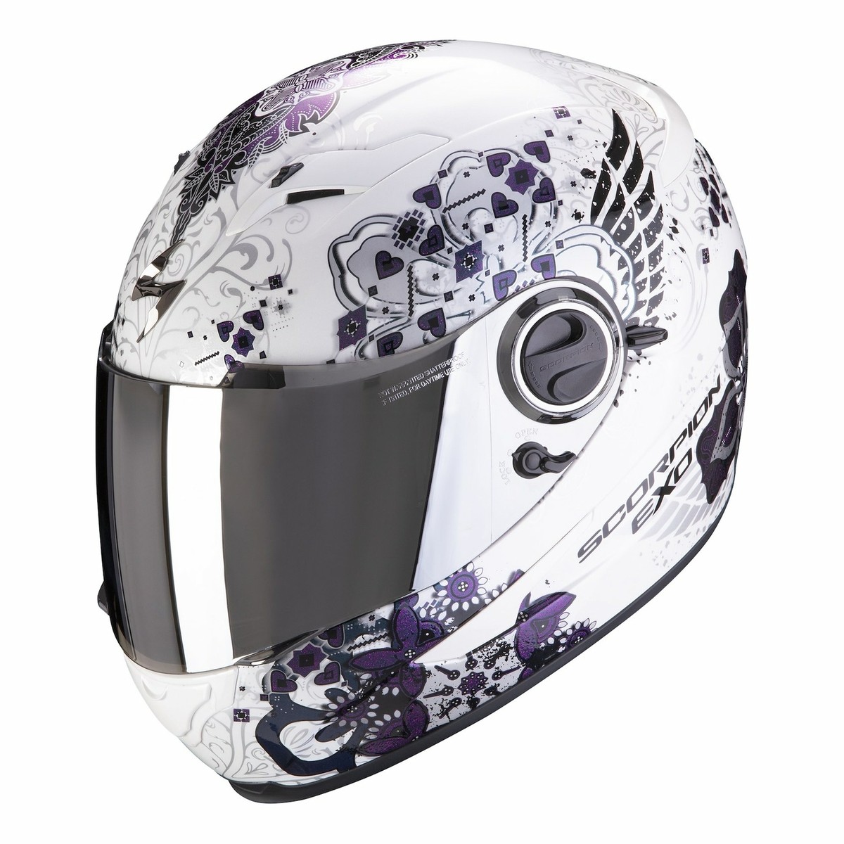 CASCO SCORPION EXO-490 DIVINA CHAMELEON BIANCO S