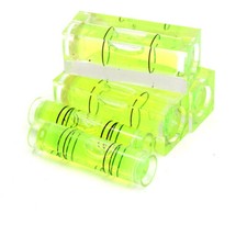 Square/Cylindrical Mini Small Spirit Levelling Bubble Levels Vials Green