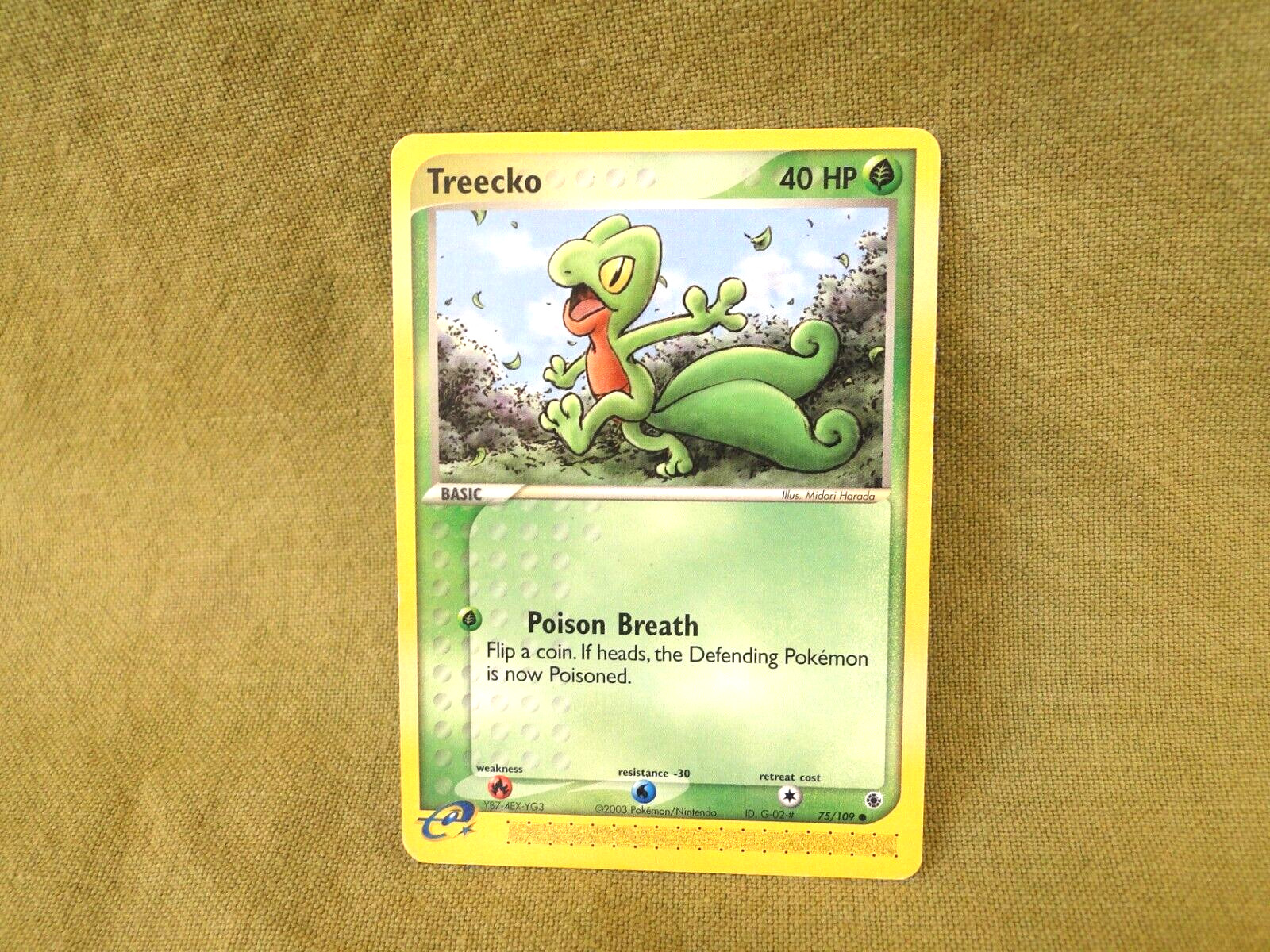 Pokemon Trading Card - EX Ruby & Sapphire: Treecko 75/109