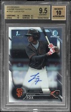 2016 BOWMAN CHROME PROSPECTS AUTO #CPALF LUCIUS FOX BGS 9.5 AUTO 10