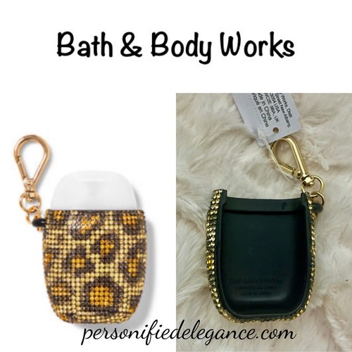 NEW Bath & Body Works Cheetah Gems PocketBac Holder Keychain Key Fob - Picture 13 of 13