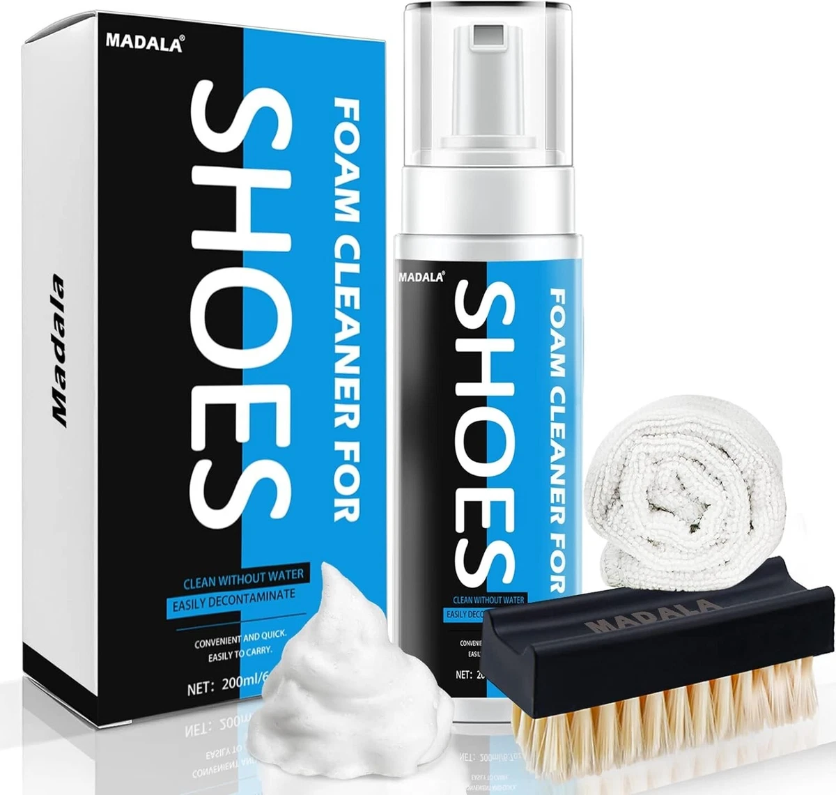 Buy AMENDAS Multipurpose Shoe Cleaning Kit White Shoe Polish For School  Shoes Instant Remover Stain Cleaning Cream Shoe Cream With Sponge Shoes  Whitening Cream For Sneakers - 260GM at Amazon.in