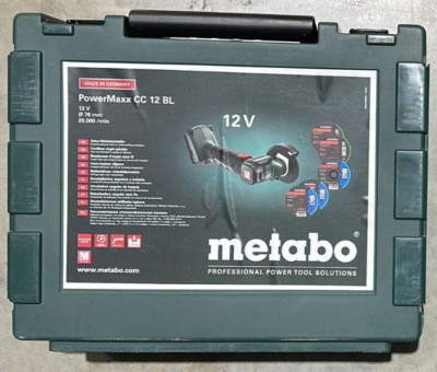 Akku-Winkelschleifer Metabo 12V PowerMaxx CC 12 BL, ohne Akku und Ladegerät