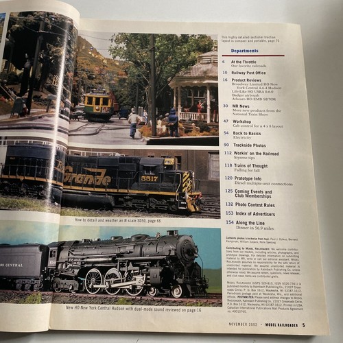 2002 November Model Railroader Magazine, Pain And Weather (CP337) - Picture 2 of 3
