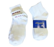 New 6 Pairs Ankle Socks 9-11 White Flip USA Active Breathable Casual