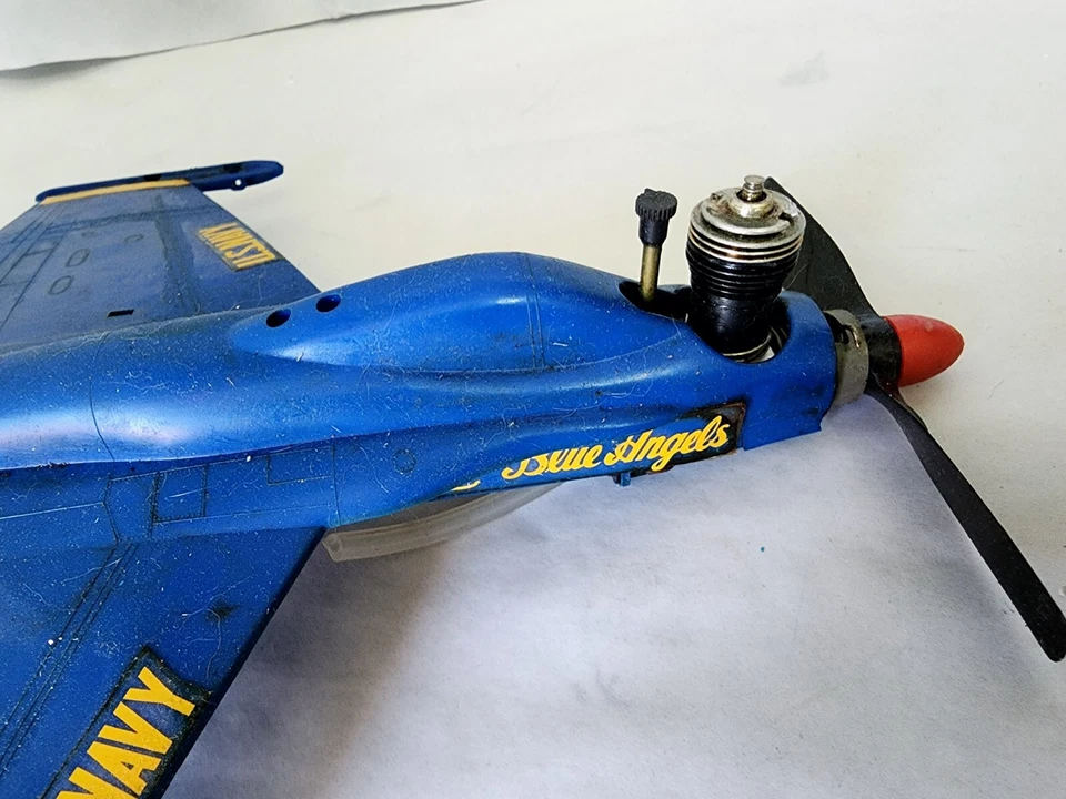 Vintage Blue Angels Line Control Tether FA-18C Hornet Airplane - Image 2 of 4