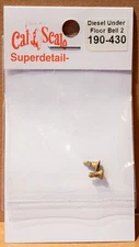 Cal-Scale HO #430 Bells for Diesel Locos (Brass Castings) -- Underframe Mount pk