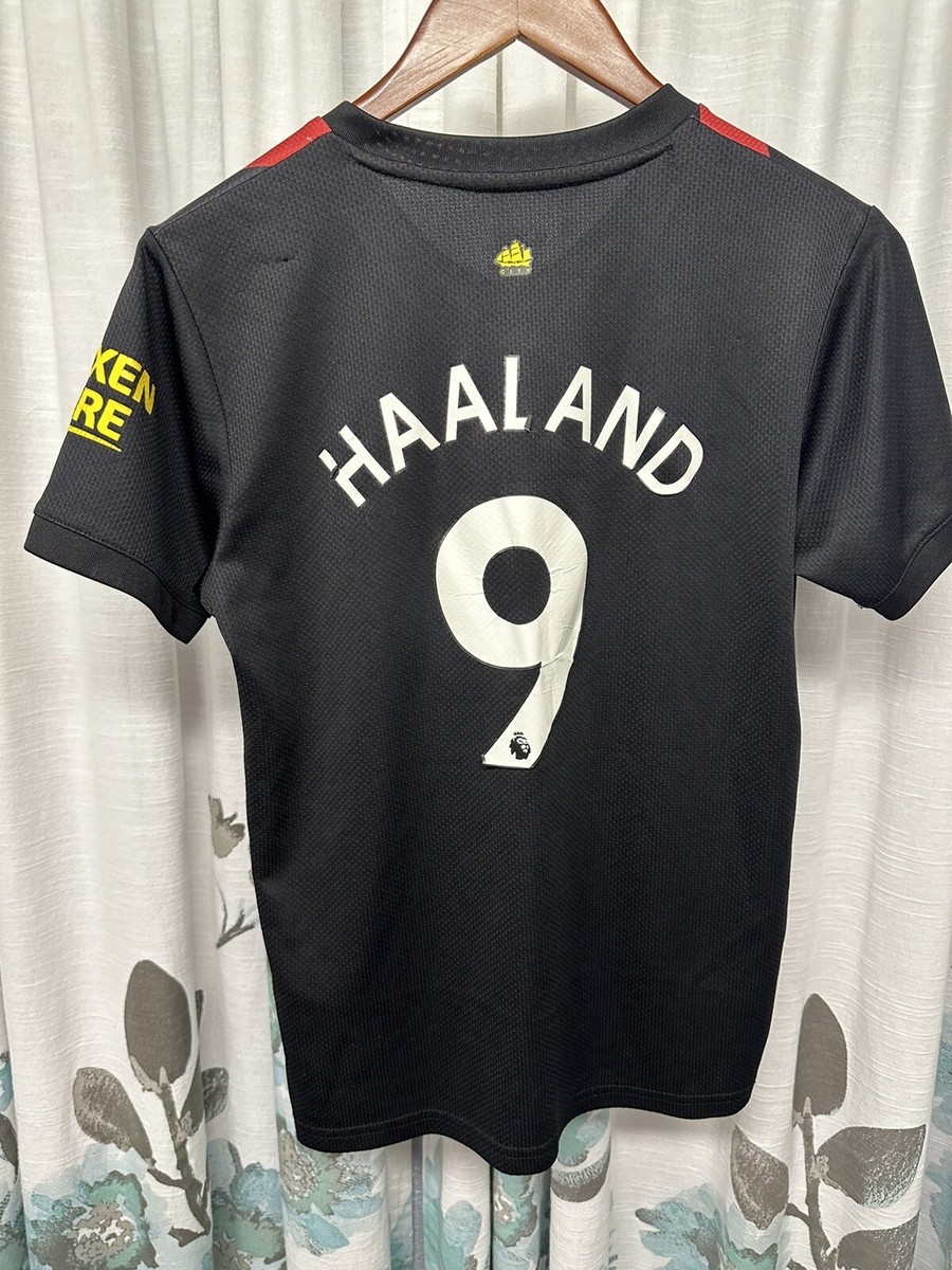 マンチェスター・シティ HAALAND 9 長袖 Mサイズ Kids' Manchester City Third Jersey 2025/26 With HAALAND 9