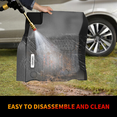 RILLEC Floor Mats 3 Row Liners Set & Cargo Liners Custom
