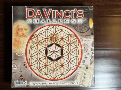 DA VINCI'S CHALLENGE THE BOARD GAME OF SECRET SYMBOLS BRIARPATCH
