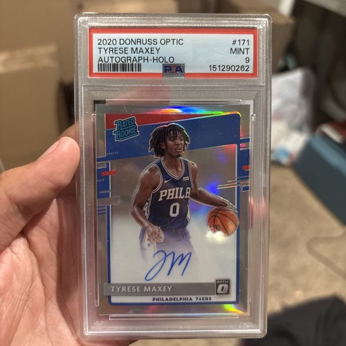 Tyrese Maxey [Autograph Holo] #171 2020 Panini Donruss Optic card