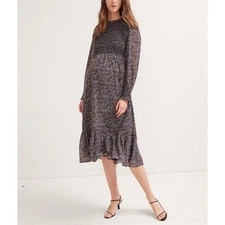 Hatch Lana maternity smocked floral dress 4 XL