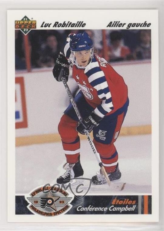 1991-92 Upper Deck All-Star French Luc Robitaille #623 HOF 0q3