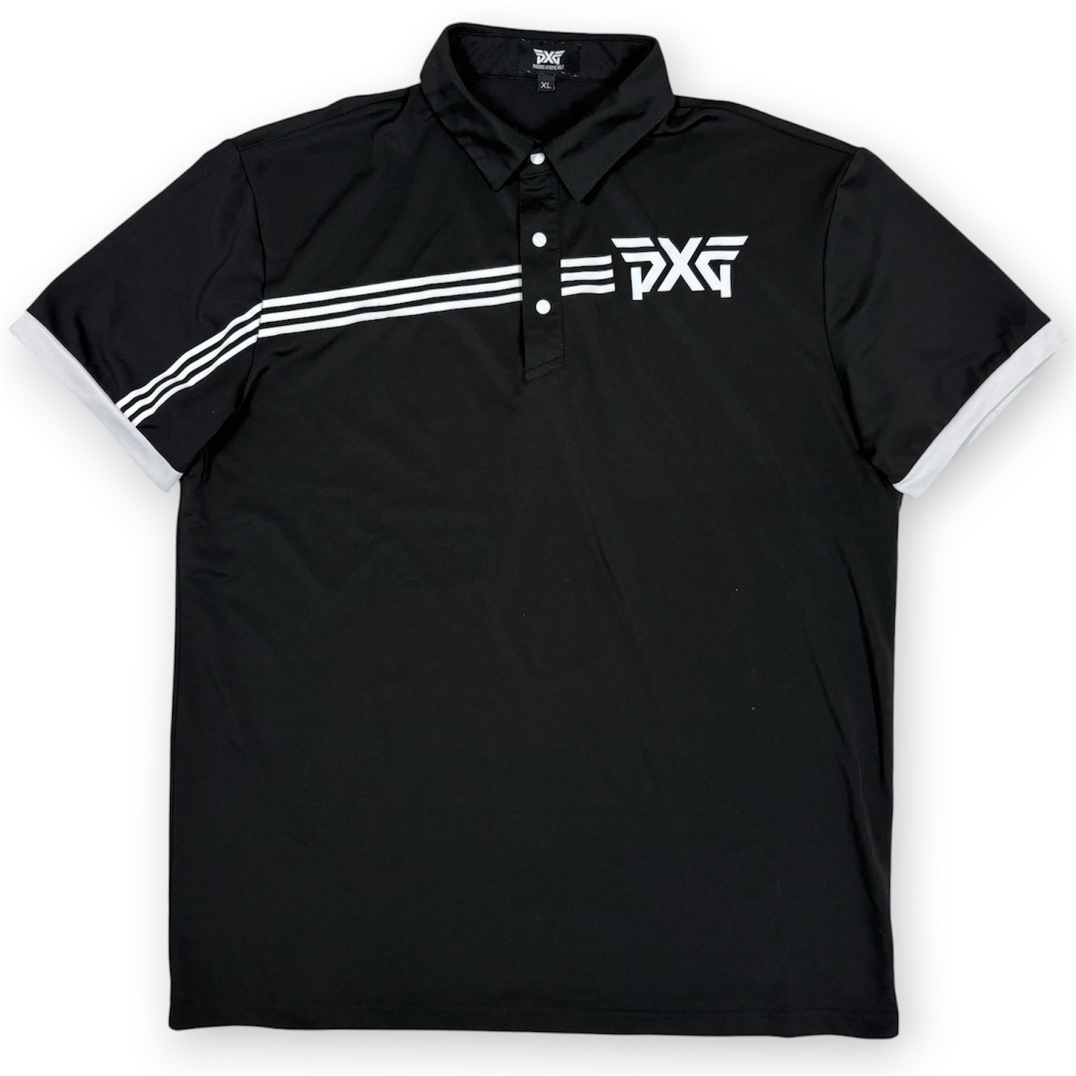 PXG Parsons Xtreme Golf Polo Shirt Mens XL Black Performance Stretch Fit