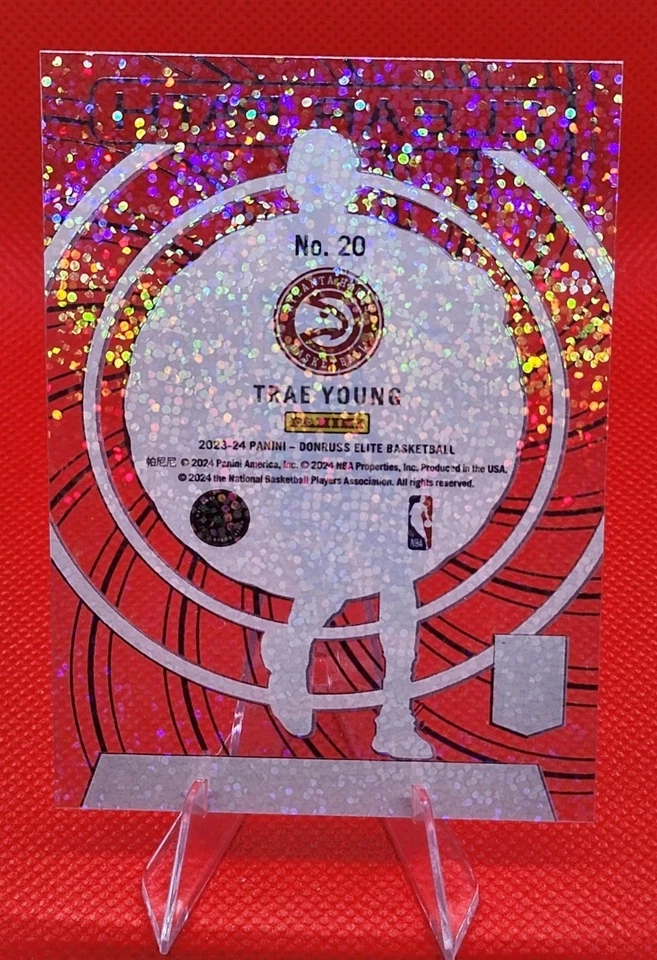 2023-24 Donruss Elite Clear Path Red International Trae Young #20 - Image 2 of 4