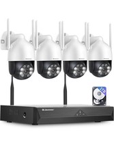 Jennov  5MP + 360° PTZ Wireless Security Camera System 10CH NVR CCTV Camera 1Tb