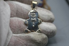 925 Sterling Silver Snowman Pendant 1 5/8" R7