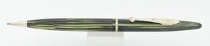 Sheaffer Balance Green Straited w/ Gold Trim 0.9mm Pencil - c. 1938