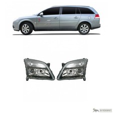 Angel Eyes Scheinwerfer Schwarz für Opel Signum CC (Z03) Vectra C (Z02) Caravan