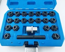 22PCS Wheel Locking Nut Key Kit Compatible with VW VAG Volkswagen, Wheel Lock...