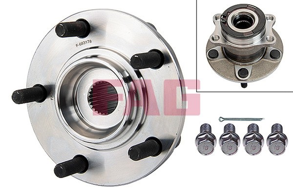 Radlagersatz Schaeffler FAG 713 6198 90 FüR CitroËN Peugeot Mitsubishi Aircross-image