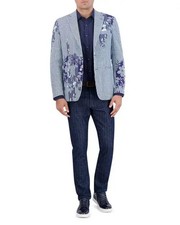 Robert Graham "Daylen" Tailored Fit Sport Coat Blue Size 40