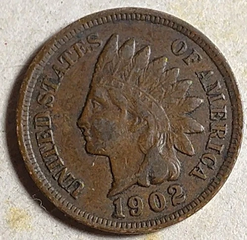 1902 Indian Head Very Fine VF with FREE 1909 Lincoln Cent / Low Shipping