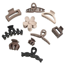 10Pcs Hair Clips for Women 3 Styles Small Medium Large Claw Clips for Thin Thick