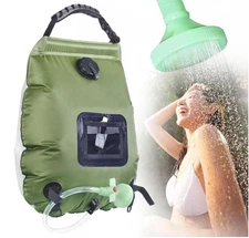 Solar Portable Camp Shower 5 Gallon/20L – Detachable Hose & Shower Head