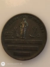  1920s medal  appreciation of services Carpenter Coolidge Dam Atkinson Kier Bros