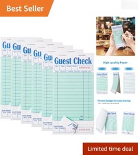 Elegant 6 Pack Guest Check Books for Servers - Streamline Your Service