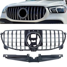 Kühlergrill Schwarz Chrom für Mercedes GLE V167  Coupe C167 18-23 ohne AMG