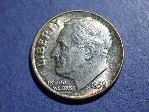 1959 Roosevelt Dime  Borderline Uncirculated