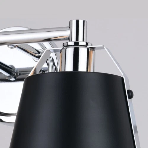 Vaxcel Lighting W0423 Barrington 2 Light 16"W Vanity Light - Black - Picture 7 of 9