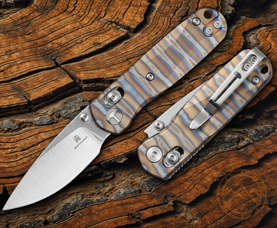 Bestech Knives Sprite Folding Knife 2.38 Bohler M390 Steel Blade Titanium Handle