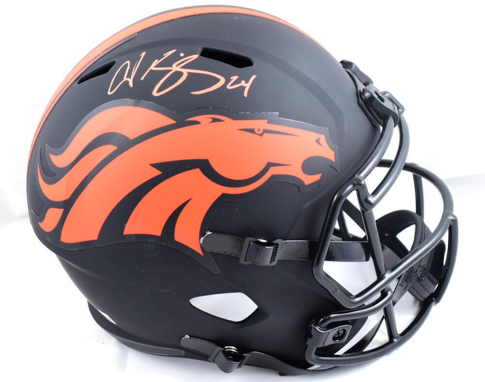 Champ Bailey Autographed Signed Denver Broncos F/S Eclipse Speed Helmet- Beckett W Holo 