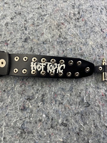 Hot Topic Heavy Metal Bullet Belt. Black With Silver Bullets & Rivets. Sz. 34.