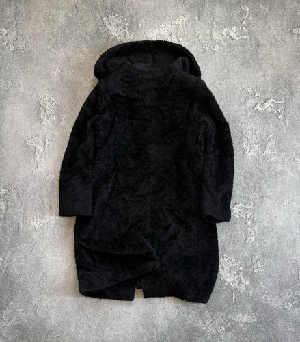 Max Mara USA12/GB14 Black Alpaca/Wool Coat Button Up Jacket Luxury Old Money - Picture 20 of 24