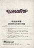 Data East Tumble Pop Video Arcade Game Instructions Manual Some Japanese Text