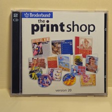 The Print Shop Version 20 By Broderbund   Windows 98/2000/Me/XP   2 CD