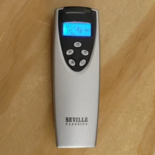 Original Seville Classics Tower Fan 5-Button Remote Control Silver / Black
