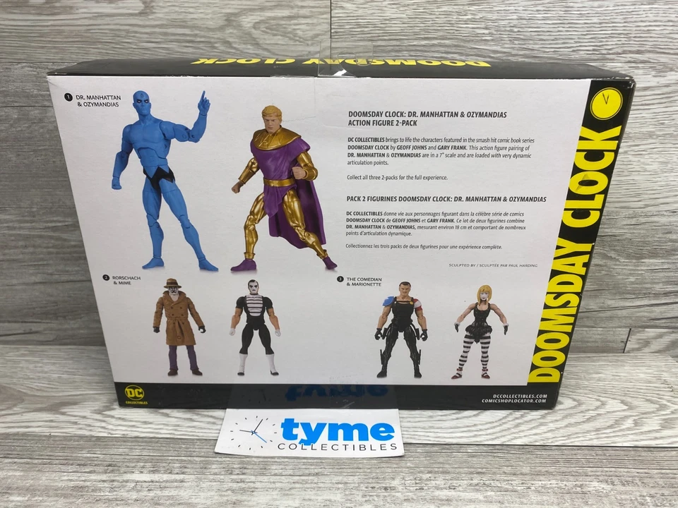 DC Collectibles Doomsday Clock Dr. Manhattan & Ozymandias Figure New - Image 3 of 3