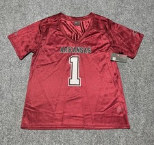 Knights Apparel Arkansas Razorbacks 1 Women's XL/XG Maroon Football Fan Jersey