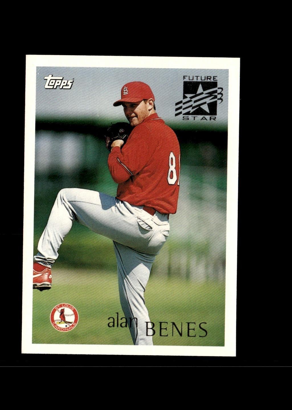 Alan Benes 1996 Topps Baseball Card #216 St. Louis Cardinals