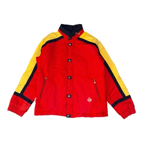 Vintage Tiklas Ski Jacket Mens Small Red Colorblock 80s Winter Coat Outdoor Snow - product listing photo