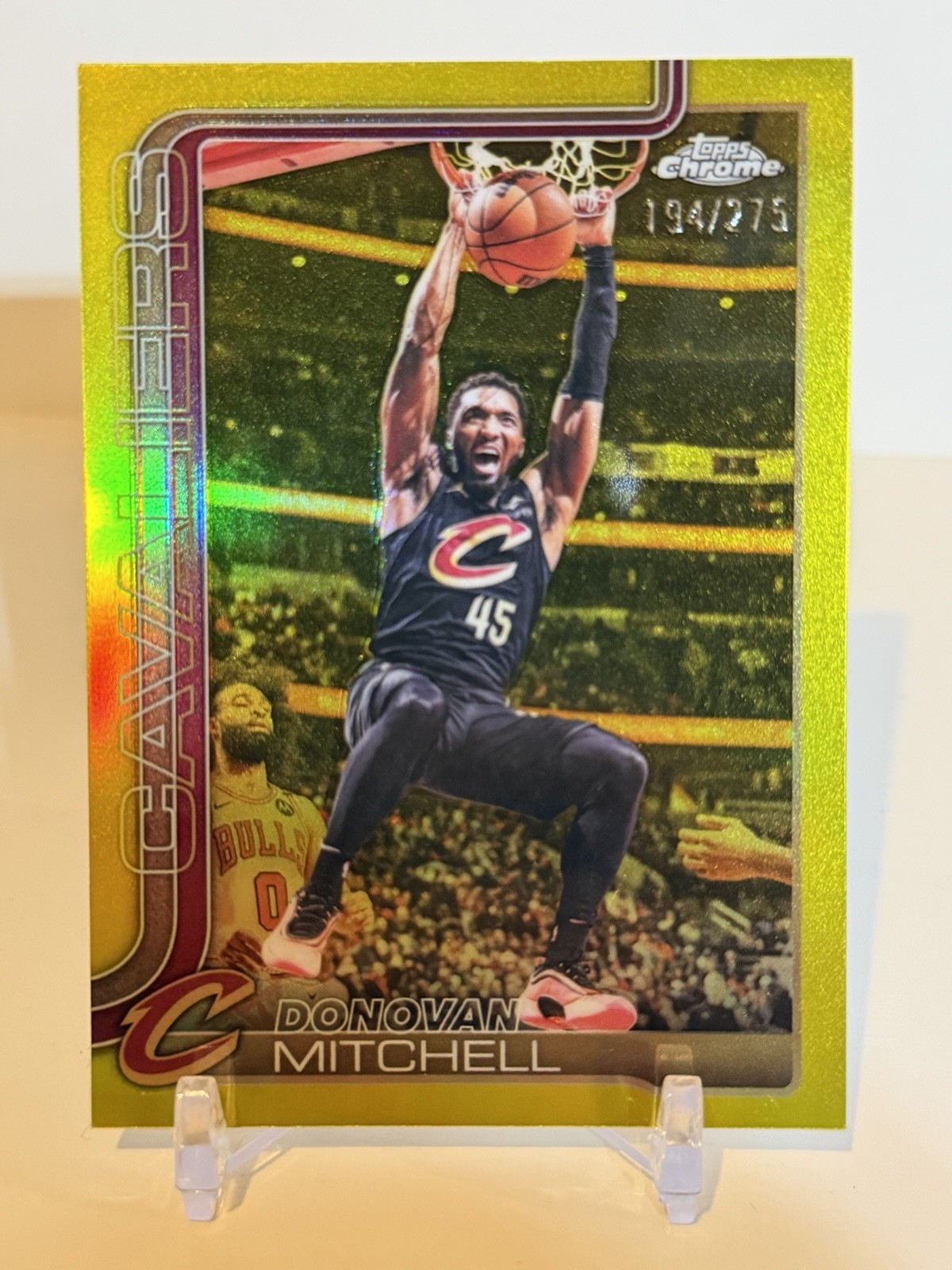 Topps Chrome Update Donovan Mitchell, Yellow /275