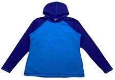 Copper River Fleece Hoodie Purple Blue Made In USA Women's Large
