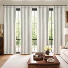 Pinch Pleated 100 Blackout Curtains 96 40"W x 96"L Pack of 4 Beige White