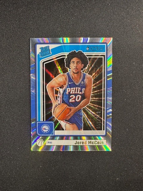 2024-25 Panini Donruss - Rated Rookie Jared McCain #228 Holo Laser /149 (RC)
