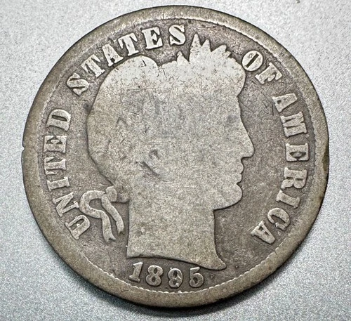 1895 BARBER DIME   GOOD DETAILS   KEY DATE #1387